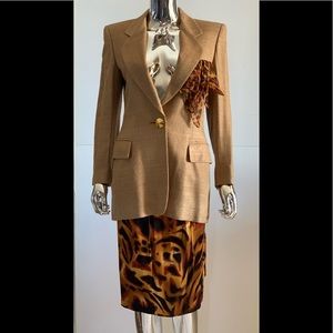“HOST PICK” Vintage Escada Silk Jacket with Pocket Hanky